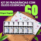 ZENAROMA PRO - Kit 6 Óleos Essenciais para Aromaterapia