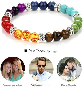 ZENBALANCE - Pulseira dos 7 Chakras para Equilíbrio