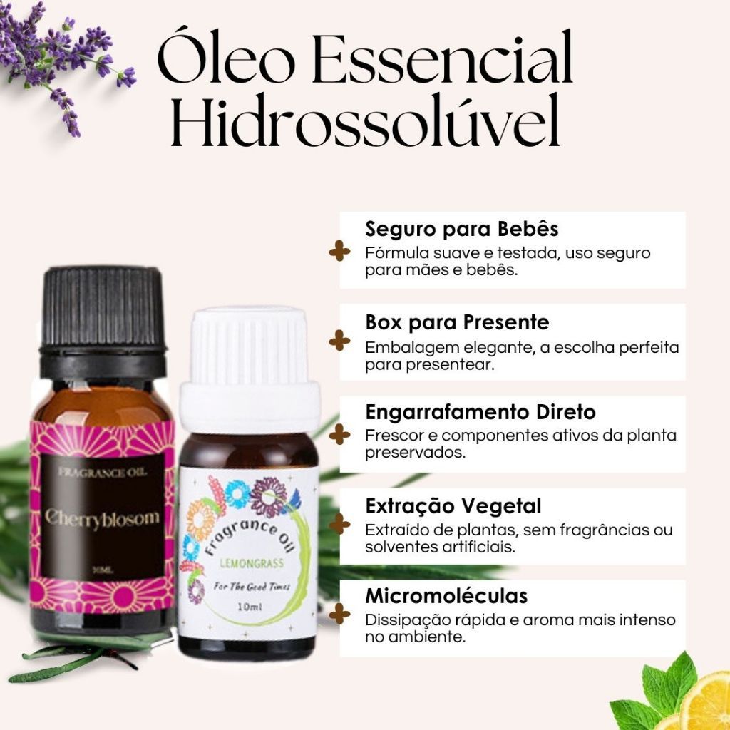 ZENAROMA PRO - Kit 6 Óleos Essenciais para Aromaterapia