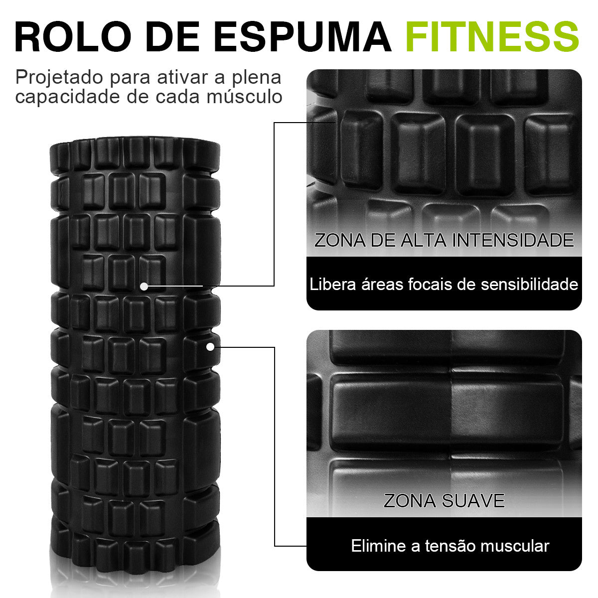 ZENROLLER - Solte a tensão, melhore a postura e alongue com mais controle