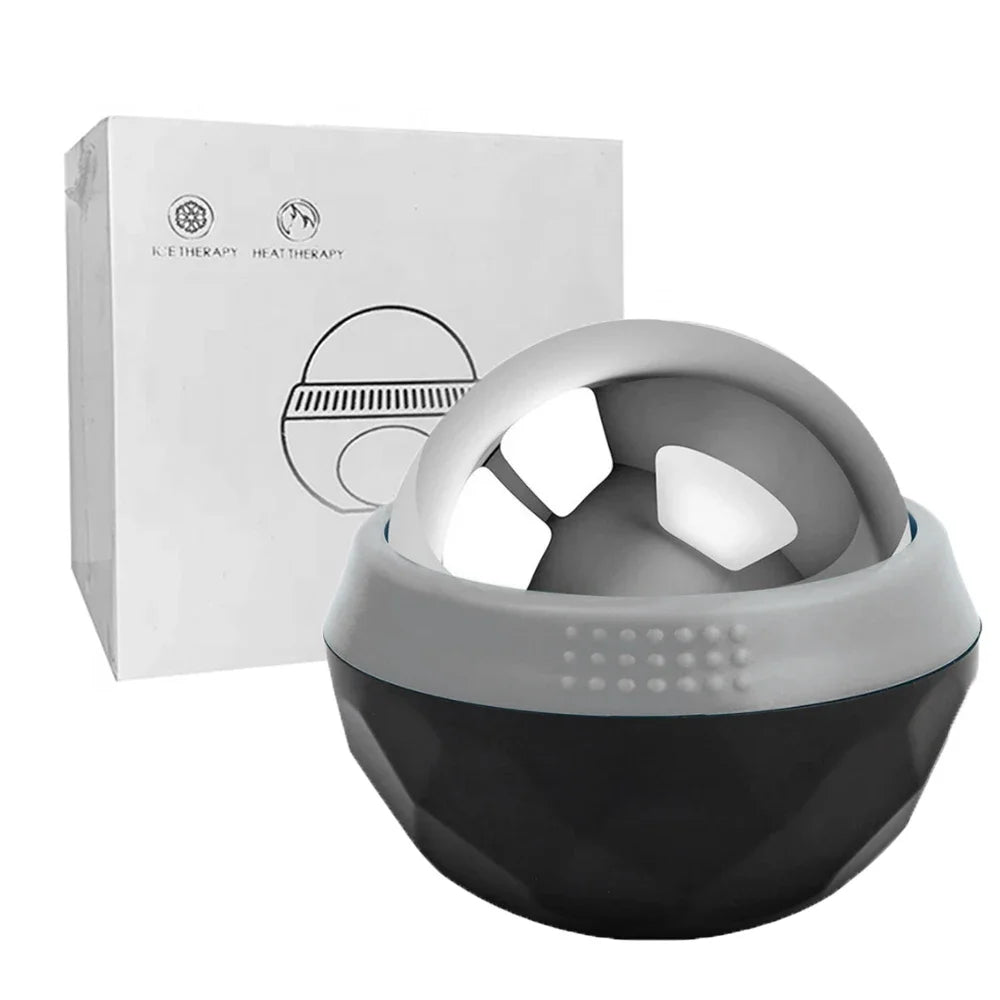 Hot/Cold Massage Roller Ball Stainless Steel Body Therapy Ice Roller Pain Relief Deep Tissue Massage Balls Body Face Massager