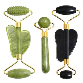 JADEZEN PRO - Kit Facial de Jade com Gua Sha e Rollers